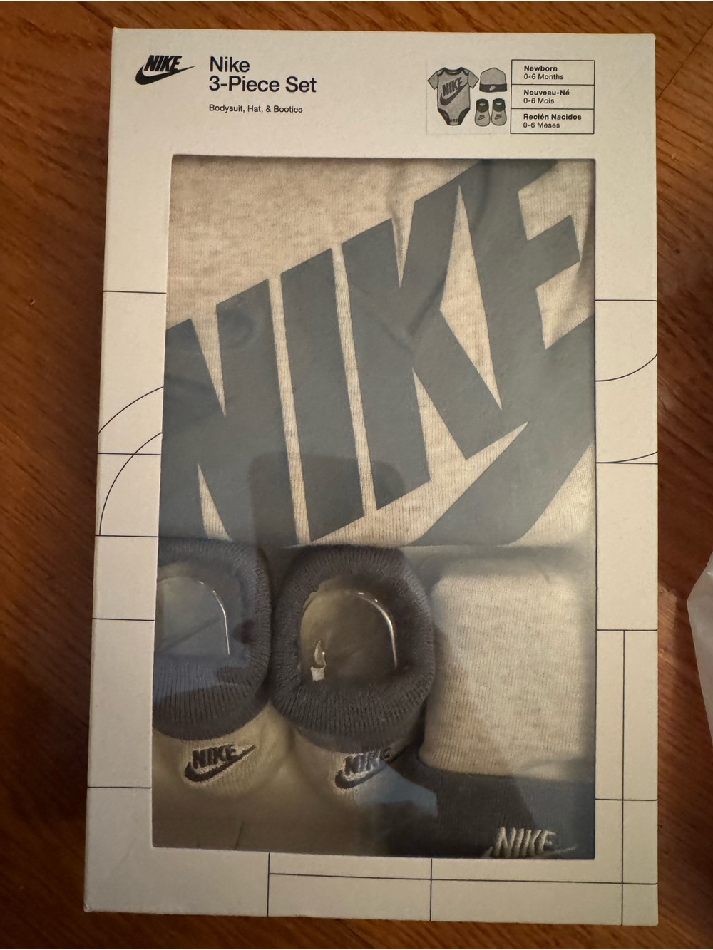 Nike Newborn Gray 3-Piece Set